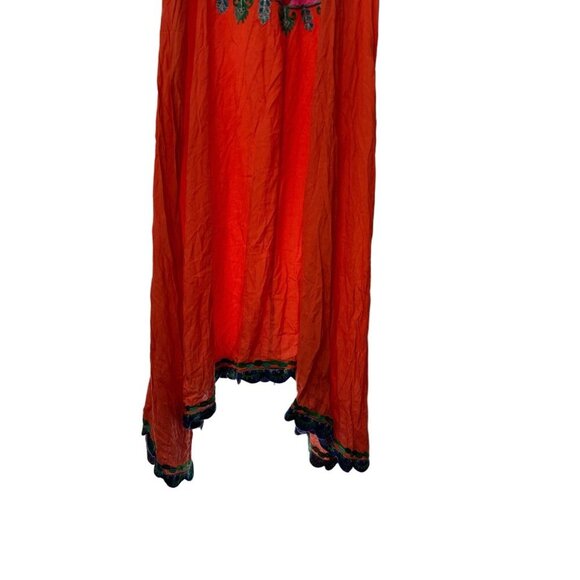 Ruby Yaya Orange Spaghetti Strap Mandala Sundress, Size Medium, Boho Travel - Picture 3 of 5